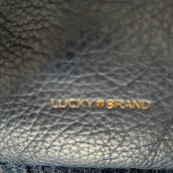 Lucky Brand Blue Fringed Leather Shoulder Bag - Picture 10 of 16